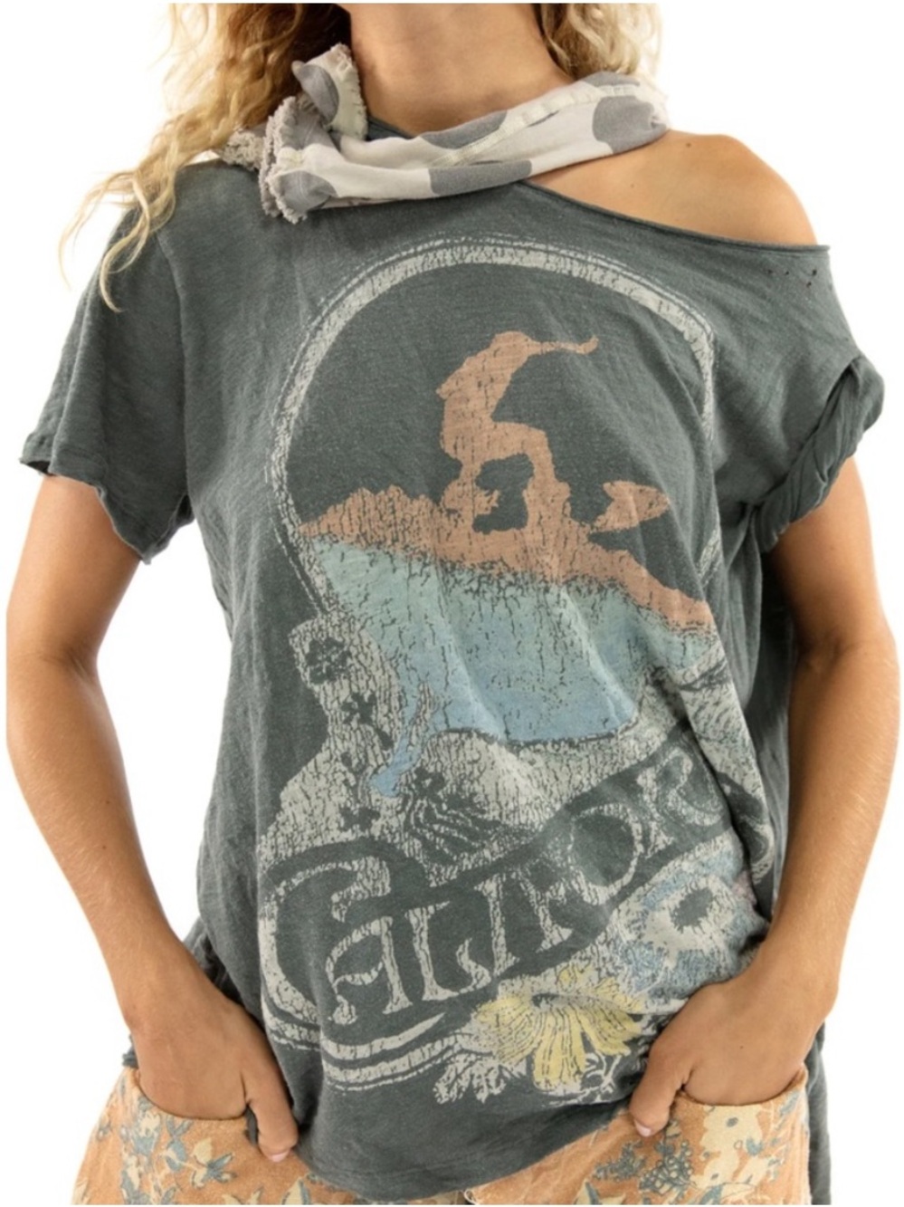 NWT🏄Magnolia Pearl 💯 Cotton Cali
Surfs Up T Orange Colorway One Size Fits Most
